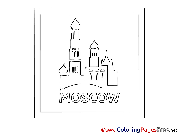 Moscow printable Coloring Pages for free