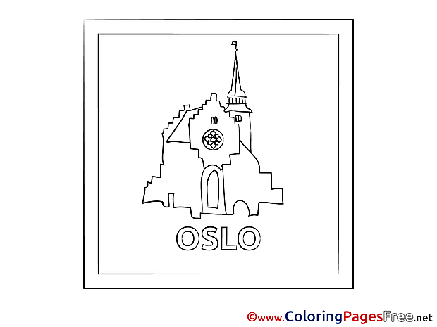 Oslo Children download Colouring Page