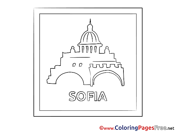 Sofia for Kids printable Colouring Page