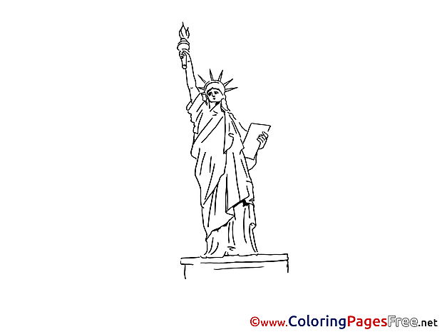 Statue of Liberty for free Coloring Pages download