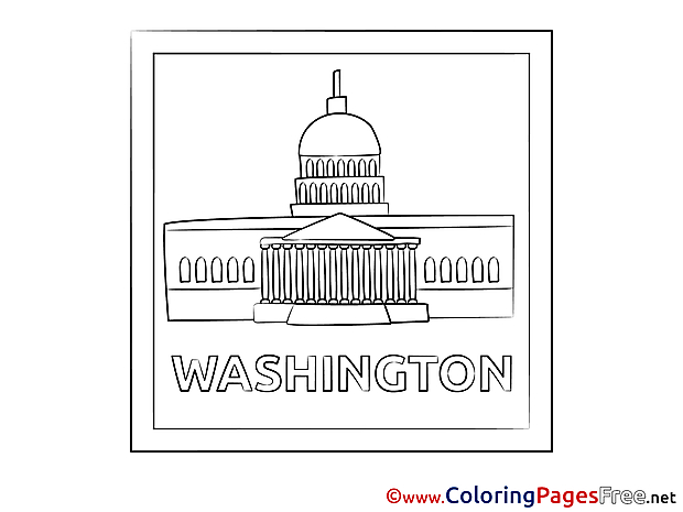 Washington Kids download Coloring Pages