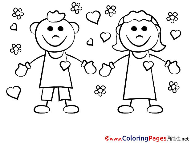 Enamored Coloring Sheets Valentine's Day free