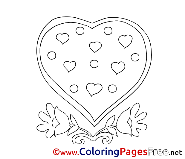 Free Heart Valentine's Day Coloring Sheets