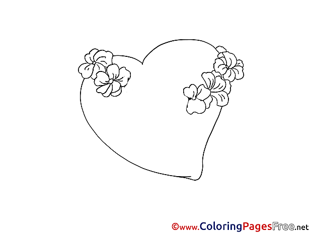 Heart Coloring Pages Valentine's Day for free