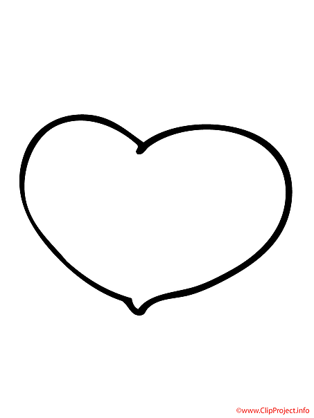 Heart free coloring sheet