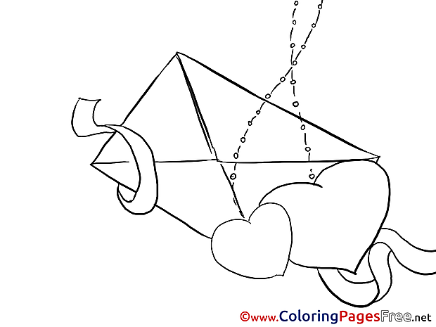 Letter Love Valentine's Day Colouring Sheet free