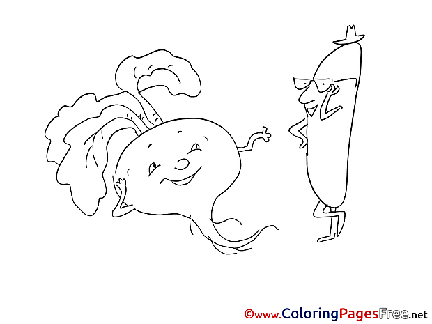 Beetroot Colouring Sheet download free