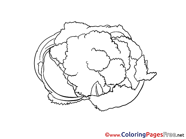 Cabbage Kids free Coloring Page