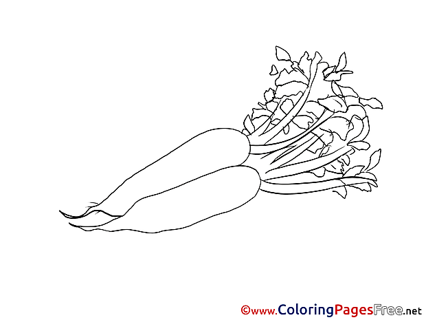 Carrots Kids download Coloring Pages