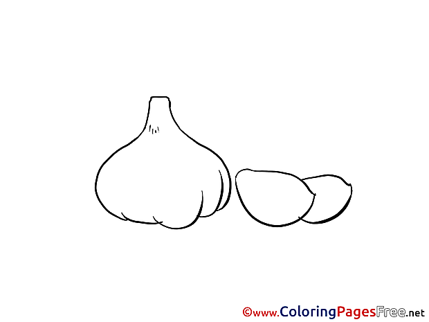 Garlic for Children free Coloring Pages