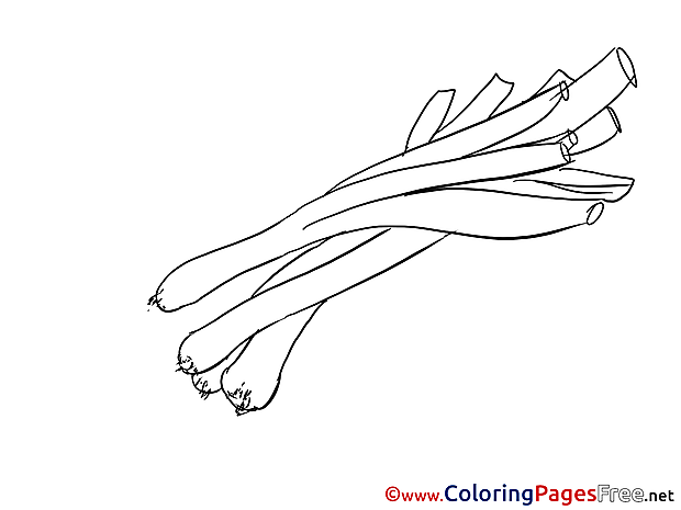 Leek printable Coloring Pages for free