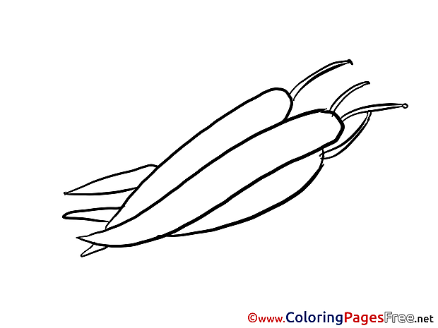 Pepper free printable Coloring Sheets