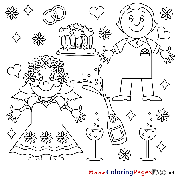 Anniversary download Colouring Sheet free