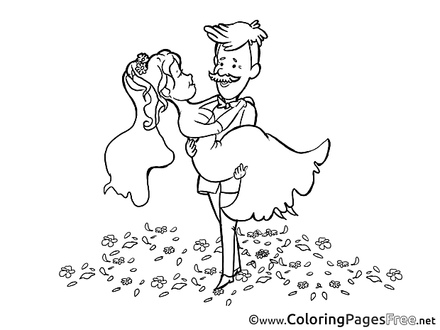 Wedding free Coloring Pages for Children