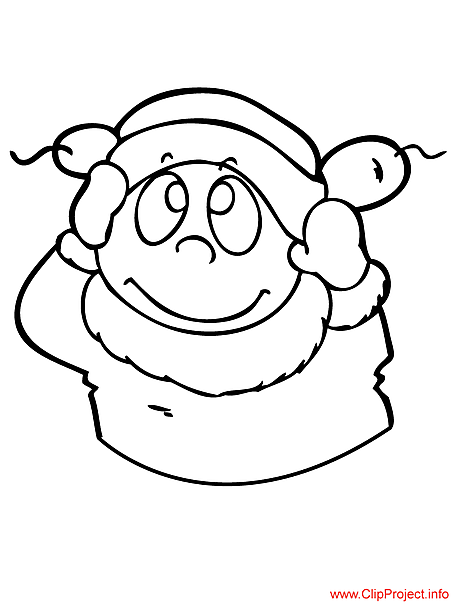 Winter colouring page for free