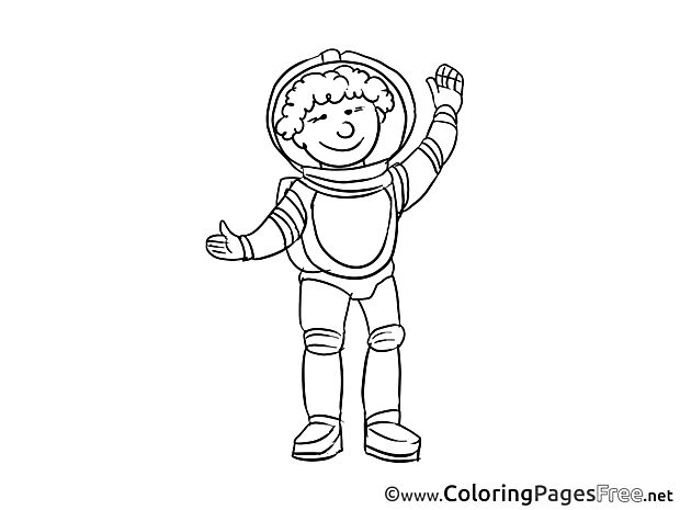 Astronaut Coloring Sheets download free