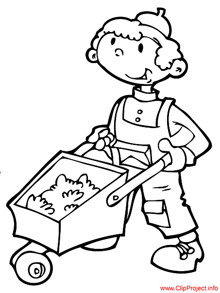 Builder coloring page free