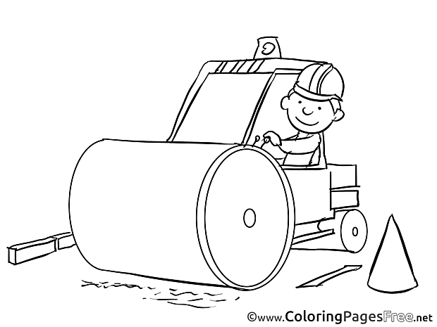 Bulldozer Operator for free Coloring Pages download