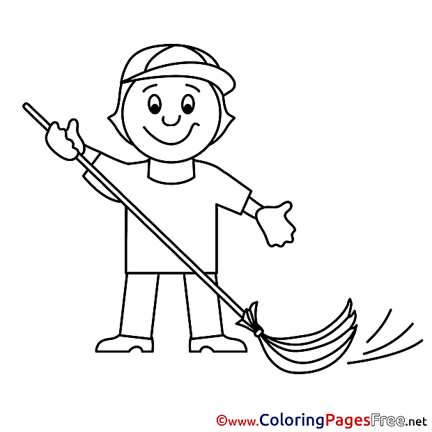 Caretaker download Colouring Sheet free