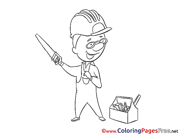 Carpenter Kids Invitation Coloring Pages