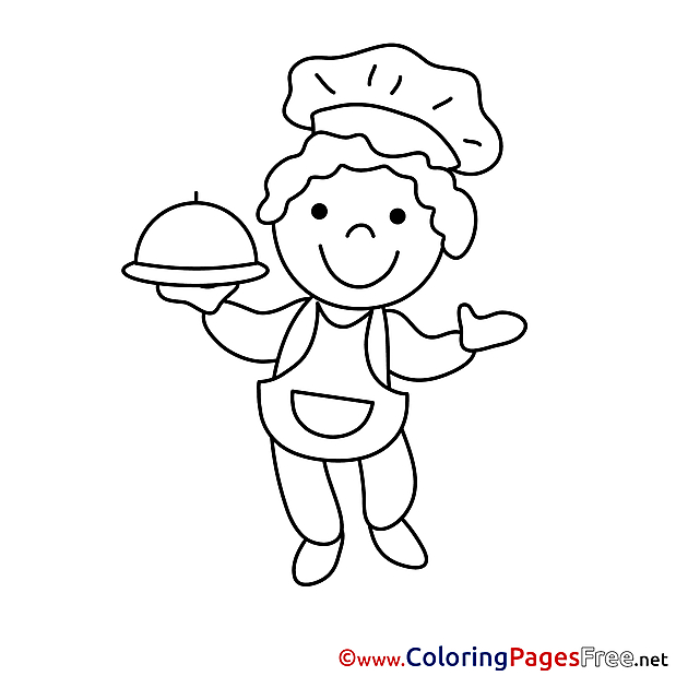 Chef Kids download Coloring Pages