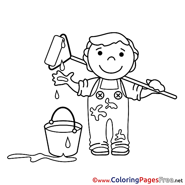 Children Coloring Pages free Painter