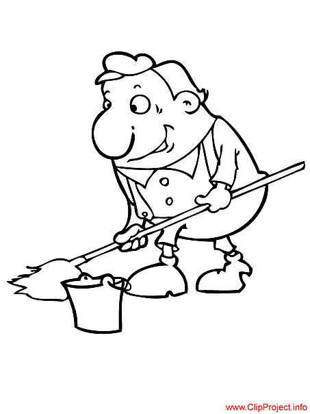 Cleaner image - work coloring pages