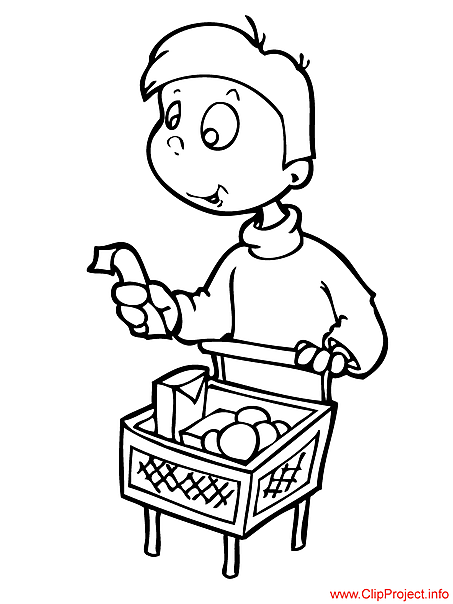 Customer cartoon - coloring pages for free