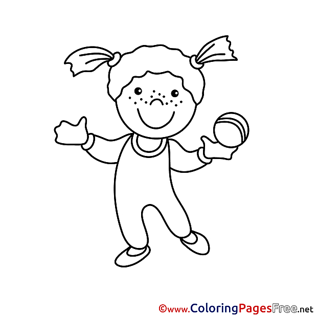 Gymnast free printable Coloring Sheets