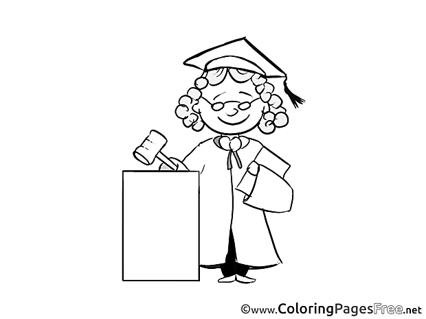 Judge for Children free Coloring Pages