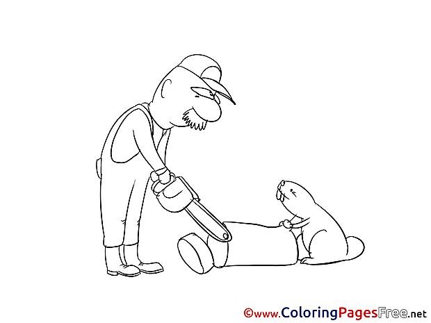 Lumberjack printable Coloring Pages for free