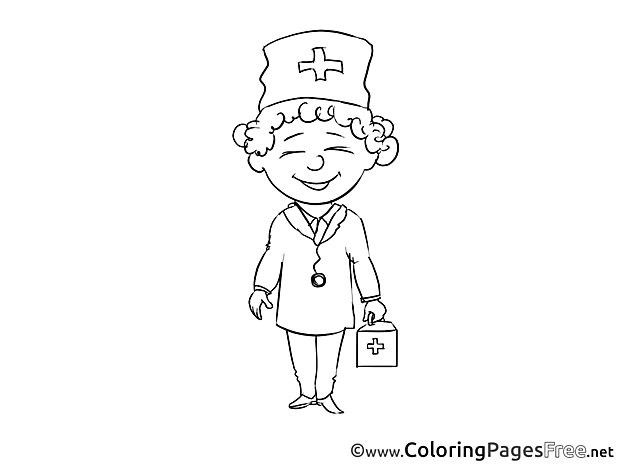 Nurse printable Coloring Pages for free