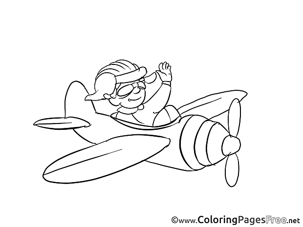 Pilot Invitation Colouring Sheet free