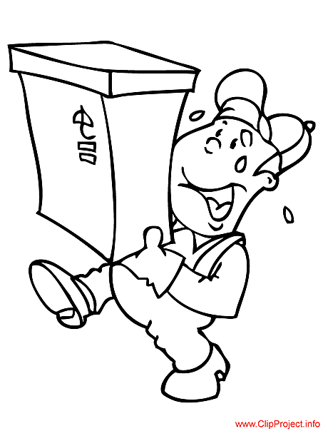 Postman coloring page