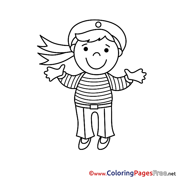 Sailor for Children free Coloring Pages