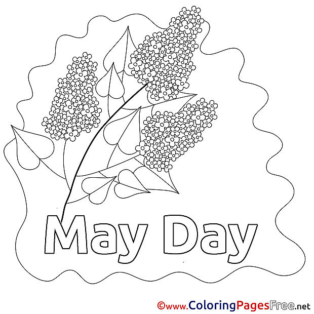 Lily Workers Day free Coloring Pages