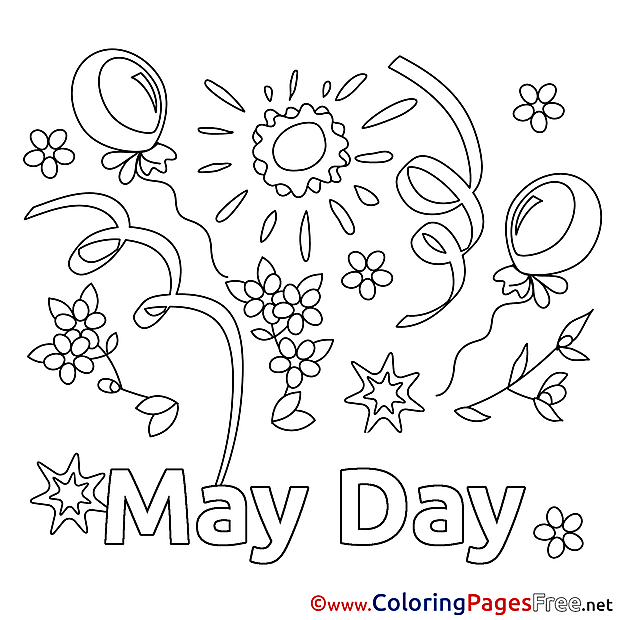 Sun Coloring Pages Workers Day