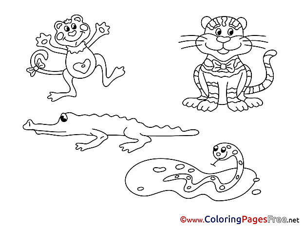 Animals printable Coloring Sheets download