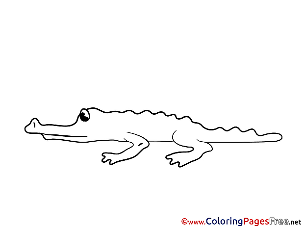 Crocodile free printable Coloring Sheets