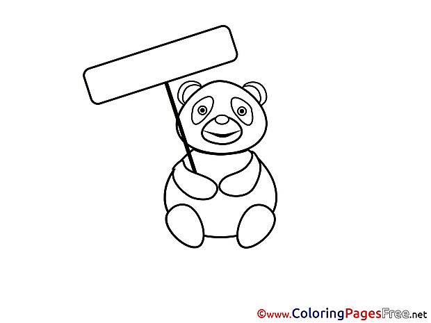 Panda printable Coloring Sheets download