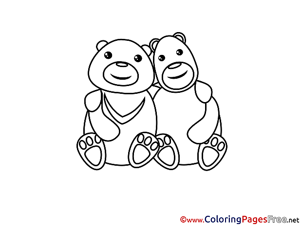 Pandas Coloring Pages free for Children