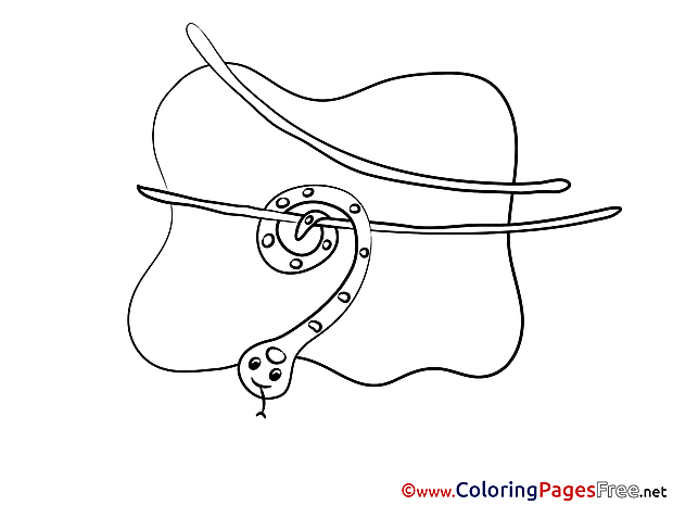 Snake free Coloring Pages for Children