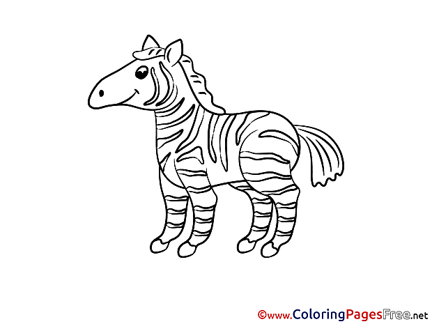 Zebra download printable Coloring Pages