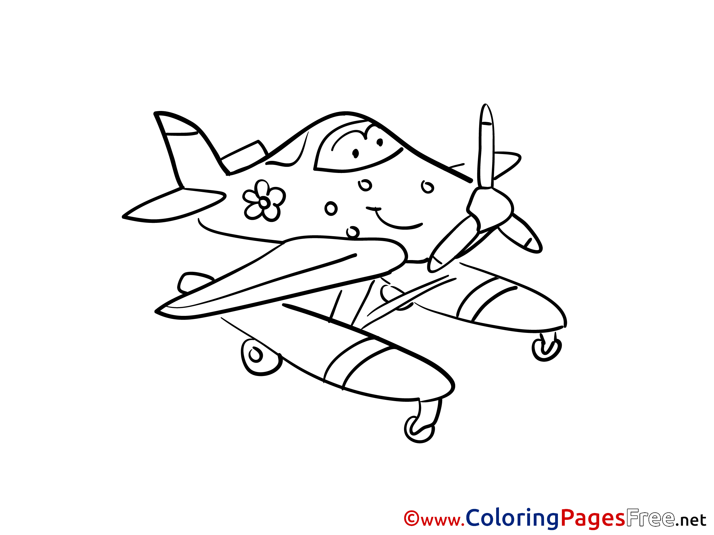 Download Plane Printable Coloring Pages