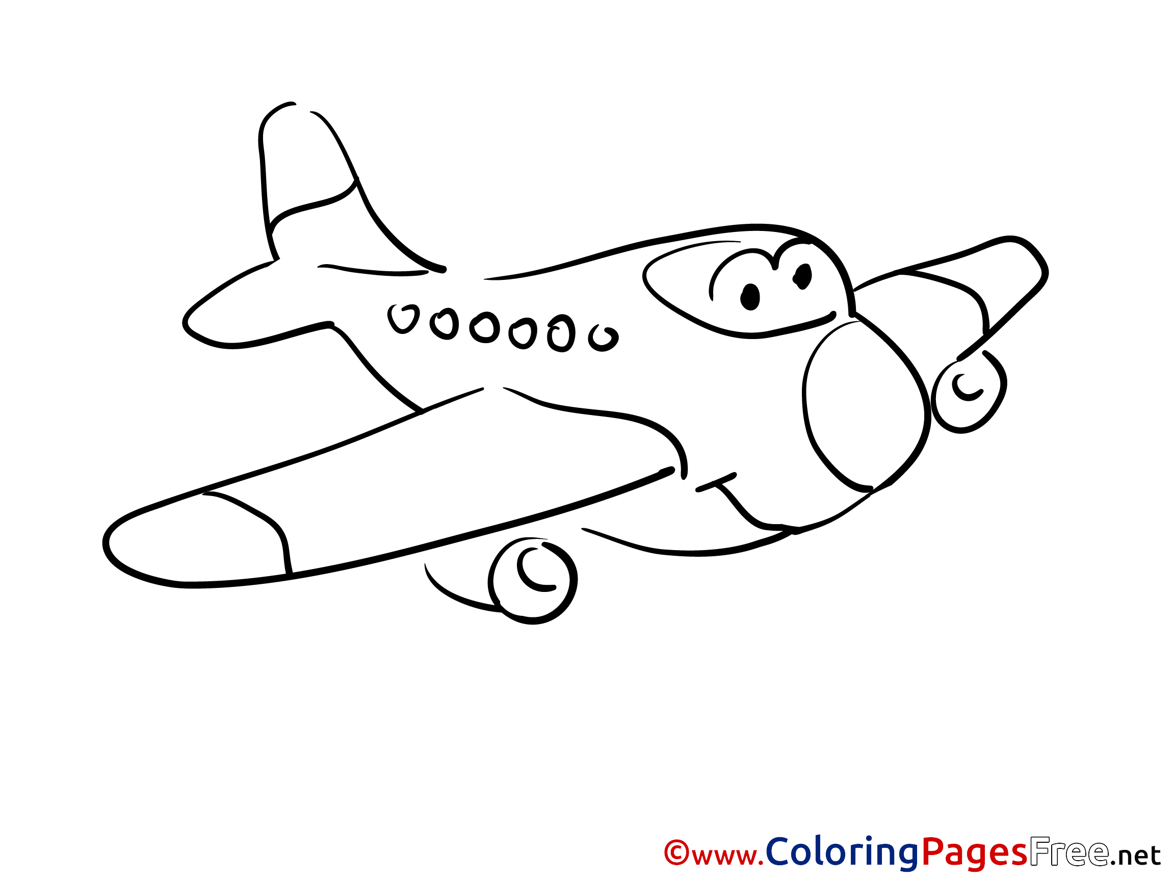 Kids Airplane Download Coloring Pages