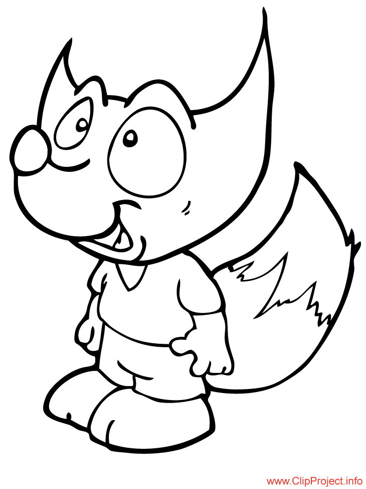 fox coloring pages printable free