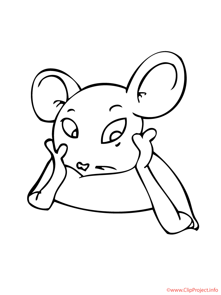 Mouse Printable Coloring Page