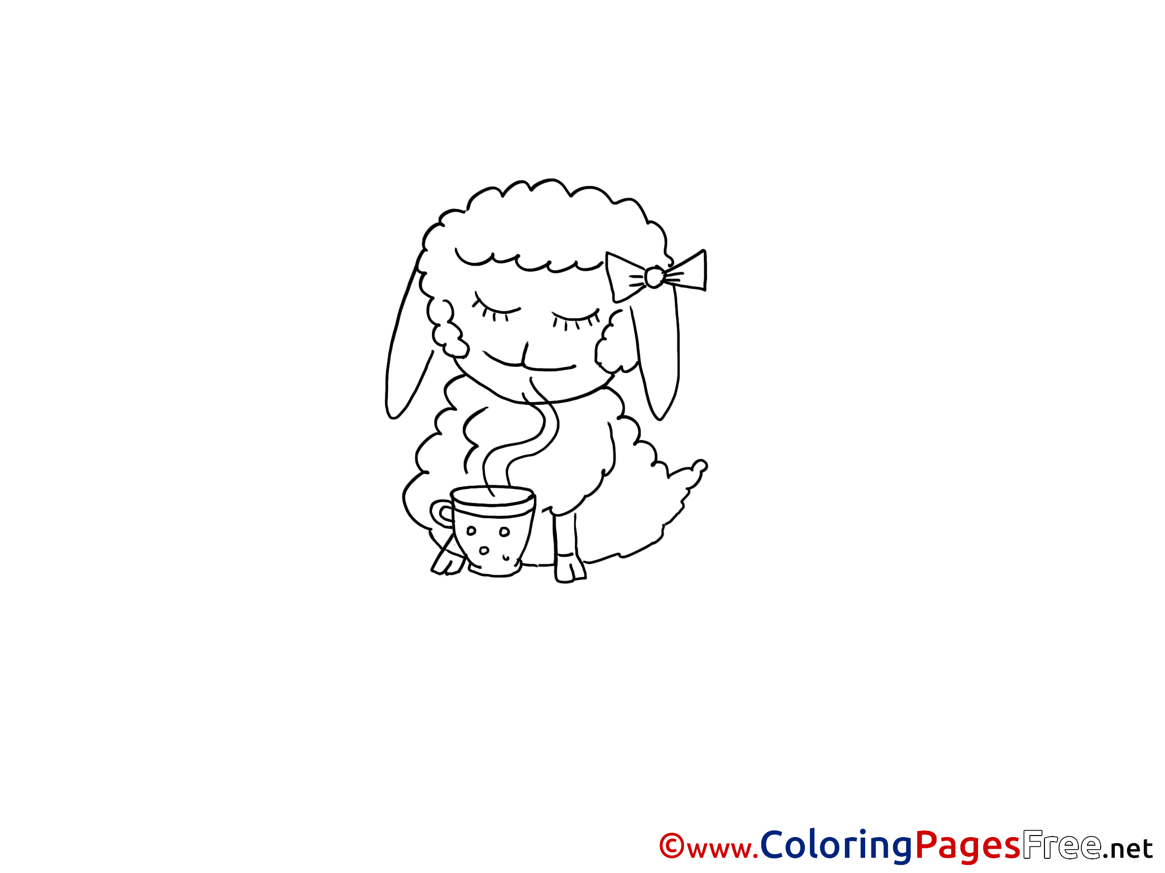Sheep Printable Coloring Pages For Free