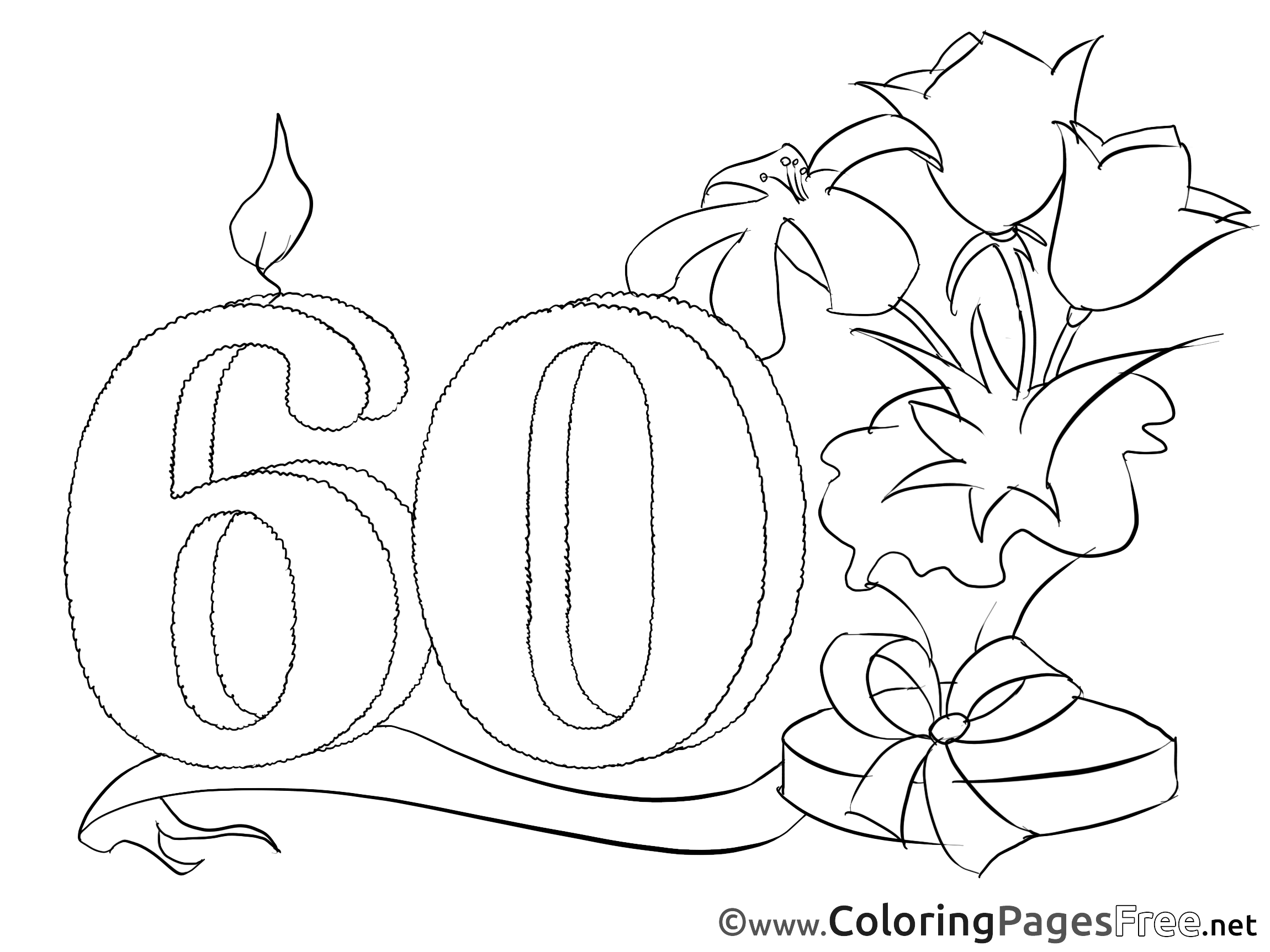 60th Birthday Coloring Pages 2025 60th Birthday Coloring Pages 2025