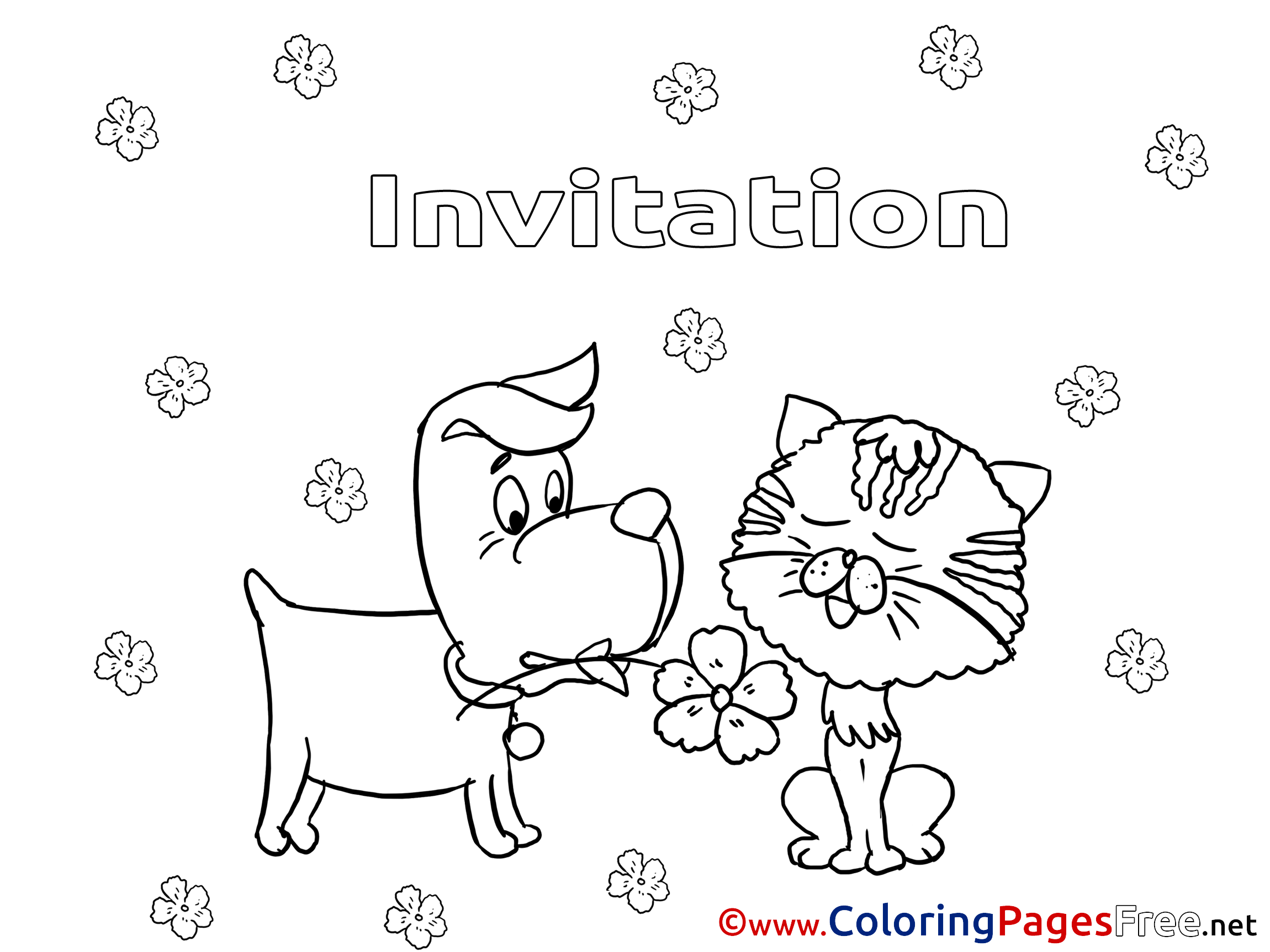 Kids Birthday Coloring Page